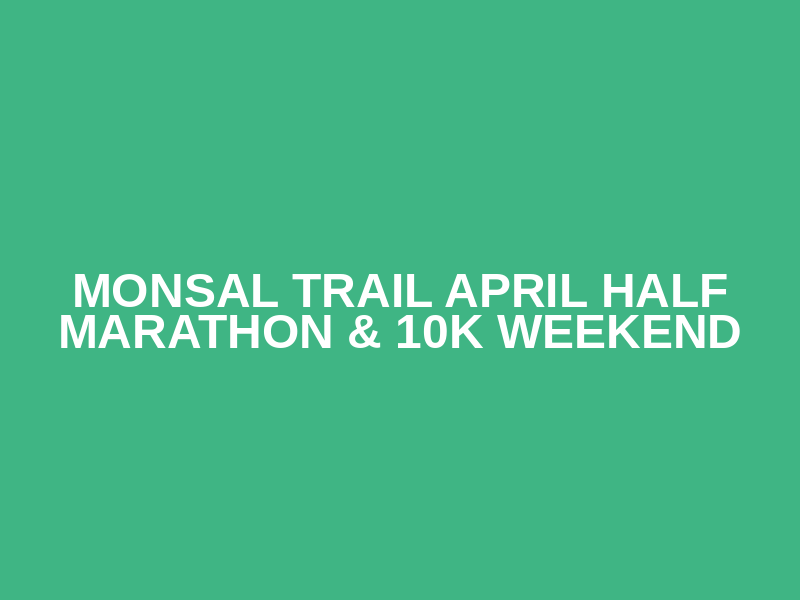 Monsal Trail April Half Marathon & 10k Weekend Logo