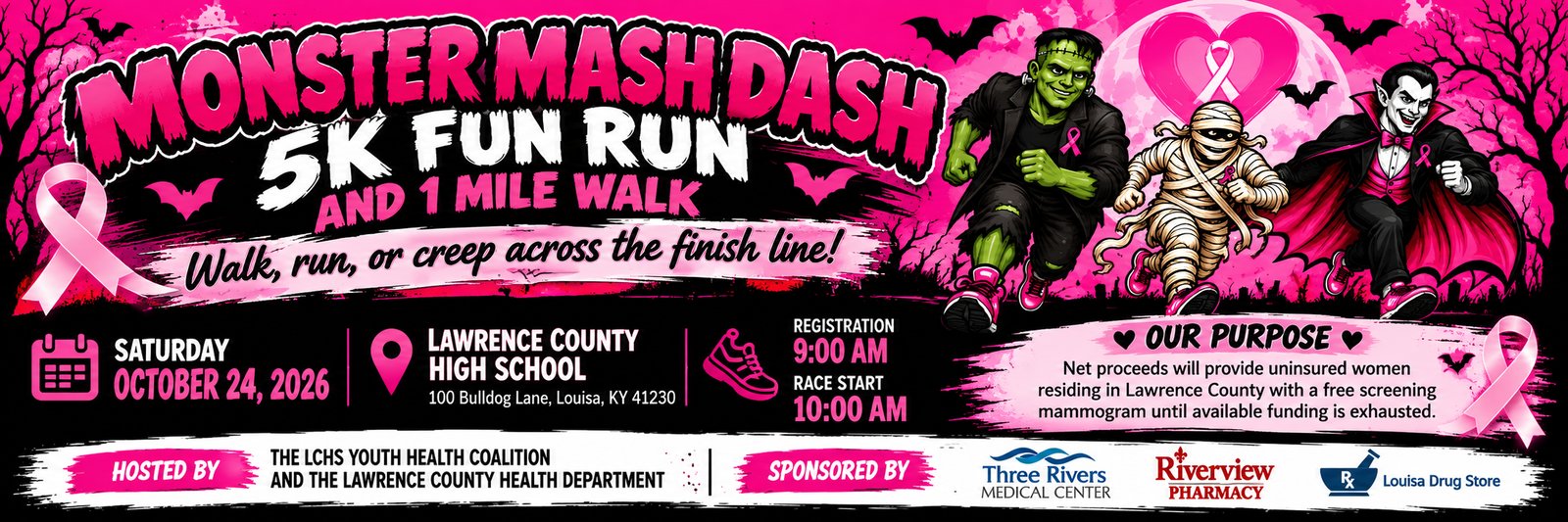 Monster Mash Dash 5K and 1 Mile Walk