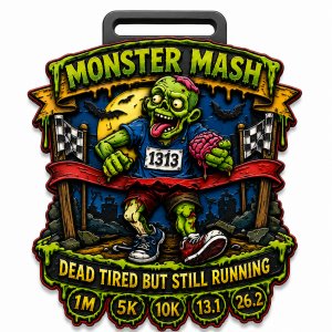Monster Mash Virtual Race 2026 | 1M, 5K, 10K, Half Marathon & Marathon Logo