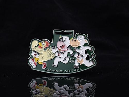 Moo-rathon, Calf and Hen K Logo