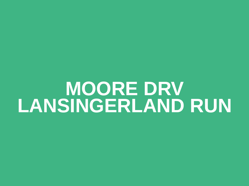Moore DRV Lansingerland Run Logo