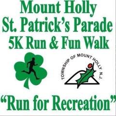Mount Holly St. Patrick's 5K & 1 Mile Kids Run / Family Fun Run / Walk Logo