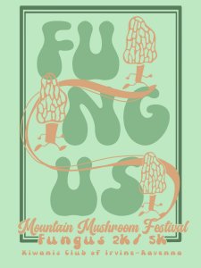 Mountain Mushroom Festival Fungus 5K and 2K Run/Walk Logo
