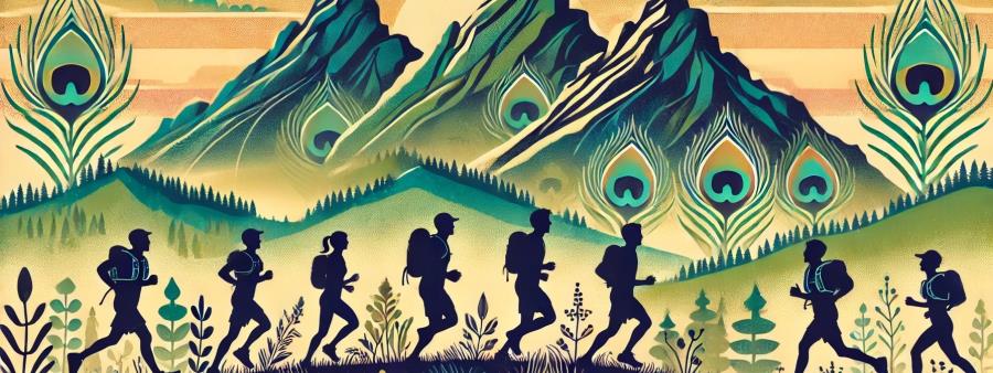 Mountain Peacock 50k Logo