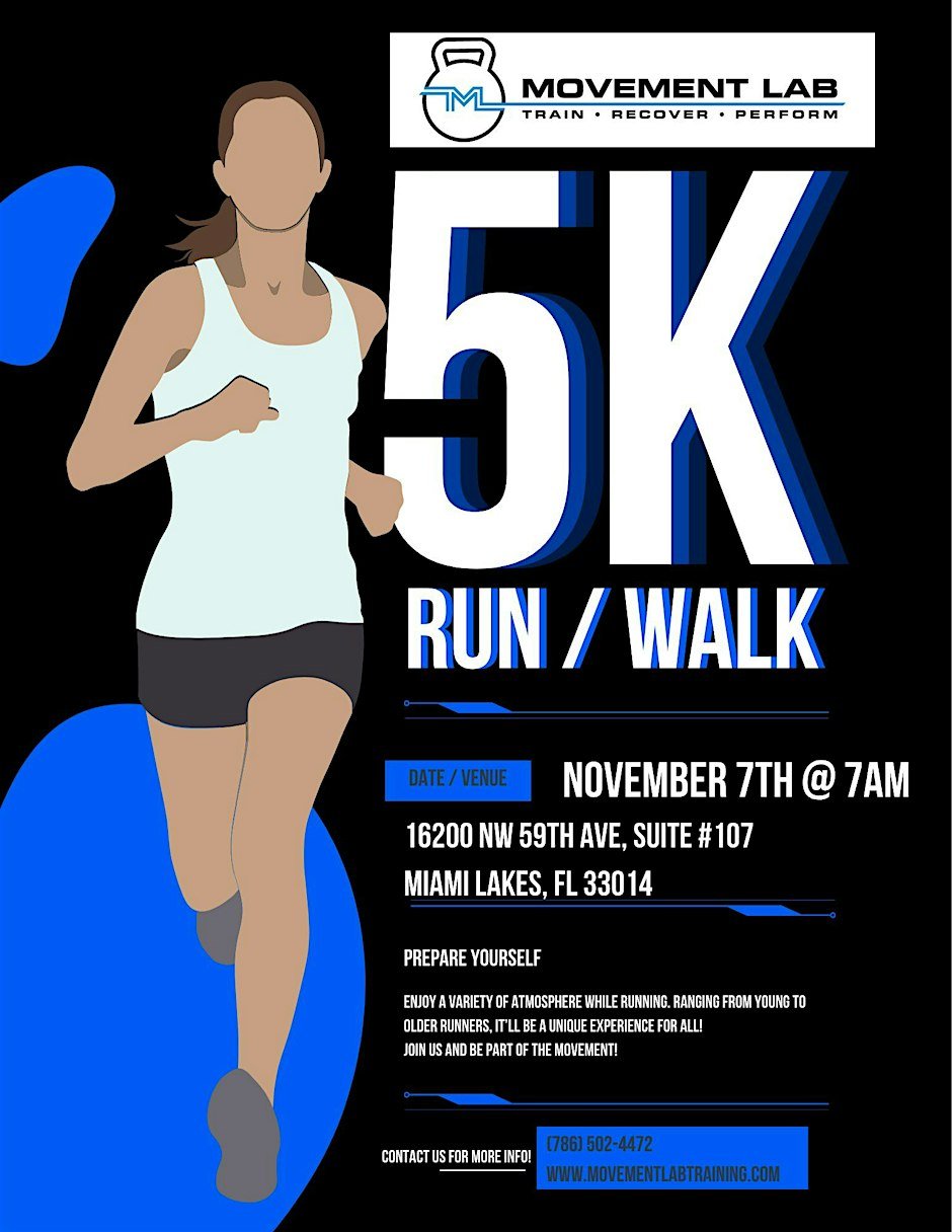 Movement Lab's Annual 5K Run/Walk Logo