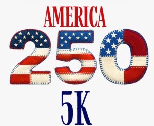 Mt. Pleasant's America 250 5K Logo