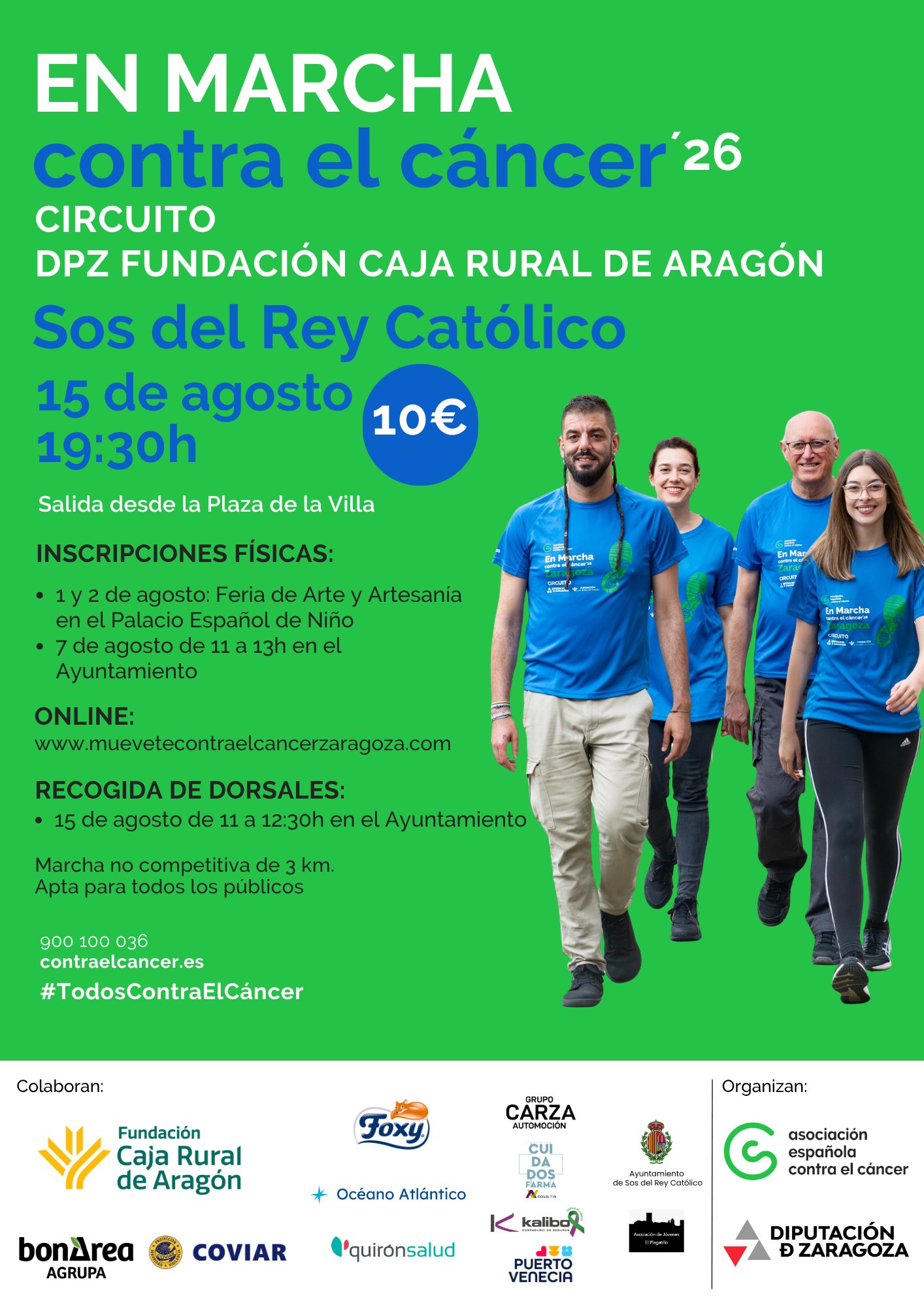 MUÉVETE CONTRA EL CÁNCER SOS DEL REY CATOLICO 2026 Logo