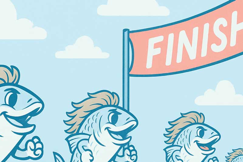 Mullet Run 5K Logo