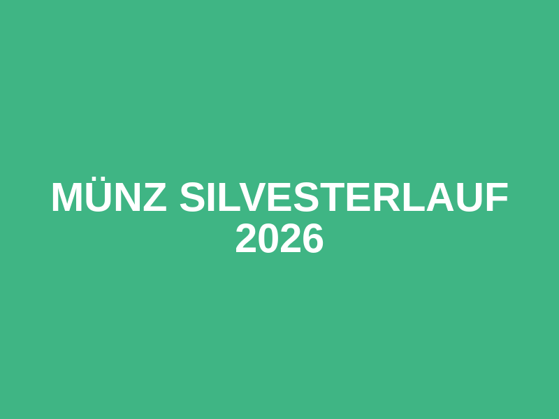münz Silvesterlauf 2026 Logo