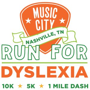 Music City Run for Dyslexia Logo