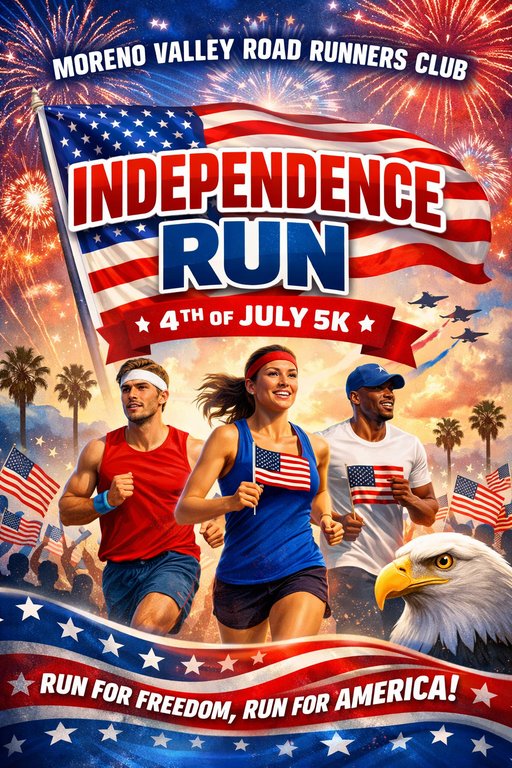MVRRC 1st Annual Independence Day 5K Road Race (Cash Prize)
