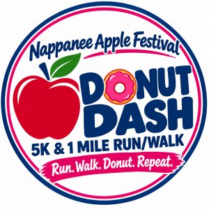 Nappanee Apple Festival Donut Dash 5K and Donut 1-Mile Run / Walk Logo