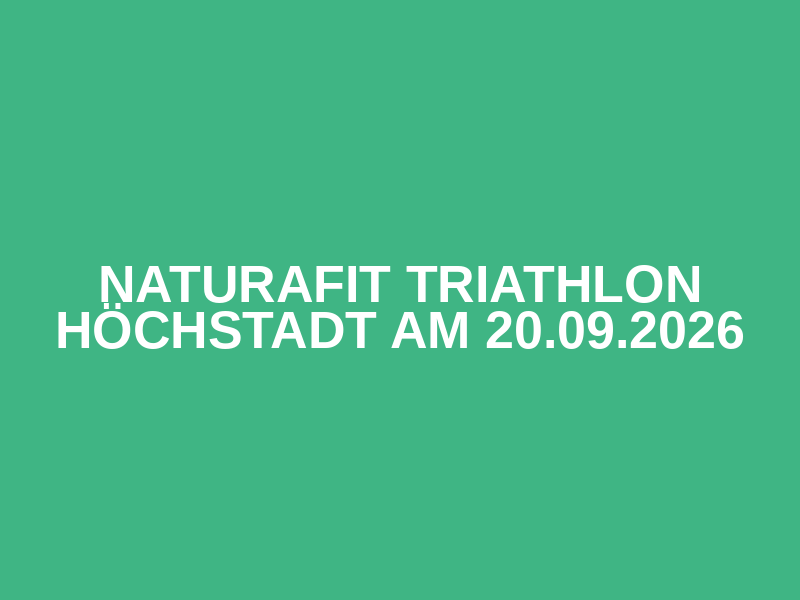Naturafit Triathlon Höchstadt am 20.09.2026 Logo