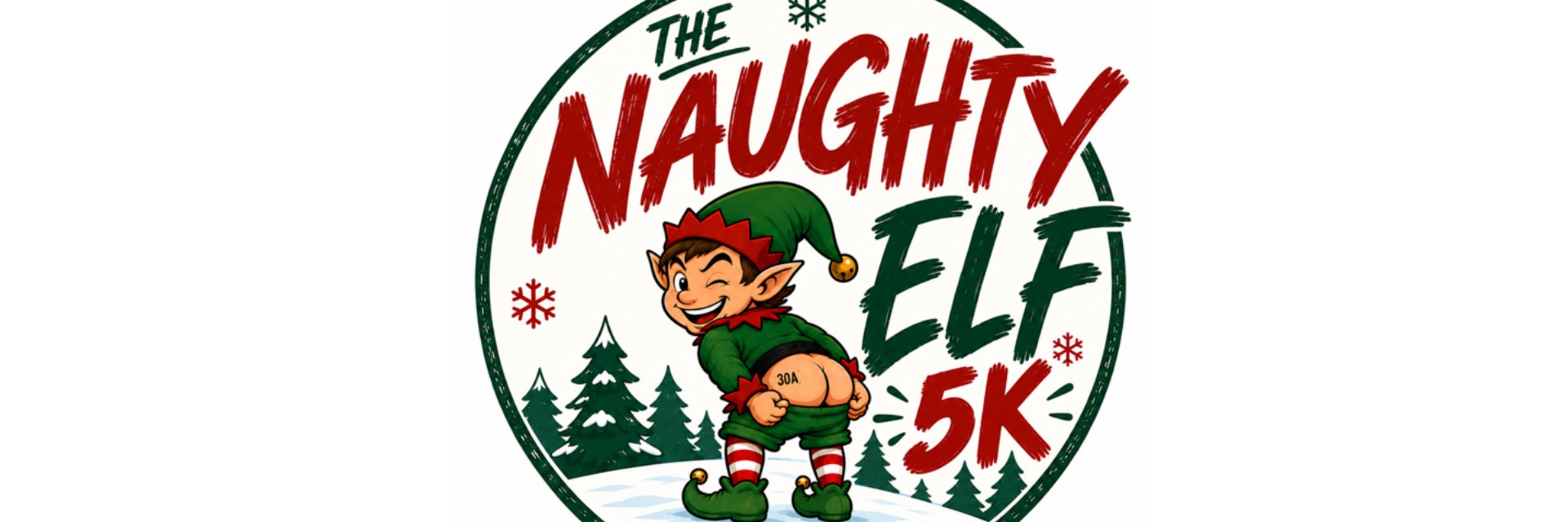 Naughty Elf 5k Logo