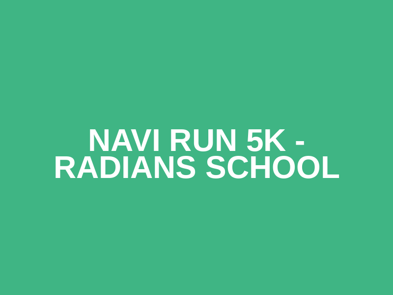 Navi Run 5k - Radians School Logo