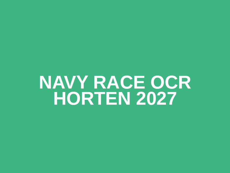 Navy Race OCR Horten 2027 Logo