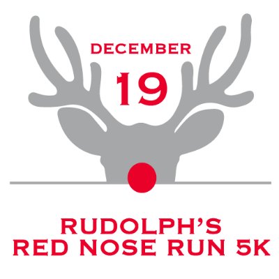 NeedLink Nashville's Rudolph's Red Nose Run 5K Logo