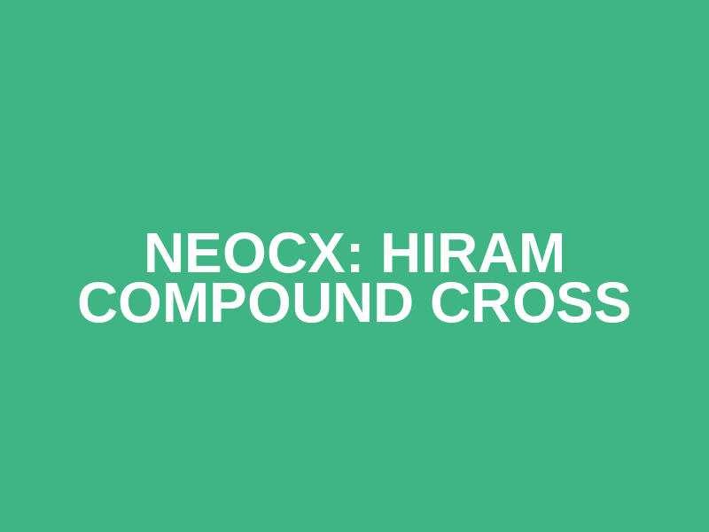 NEOCX:  Hiram Compound Cross Logo
