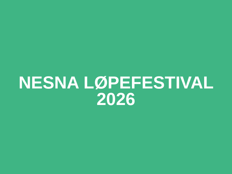 Nesna løpefestival 2026 Logo