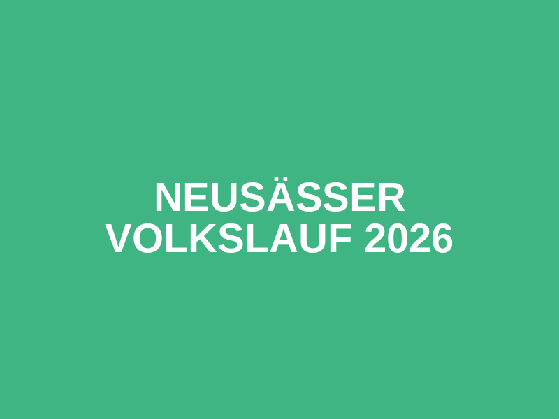 Neusässer Volkslauf 2026