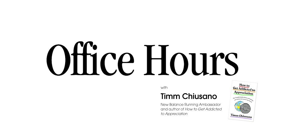 New Balance Run House - Office Hours with Timm Chiusano