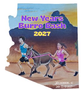 New Year Burro Bash Logo