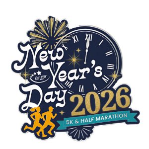 New Years Day 5K & Half Marathon-Shreveport