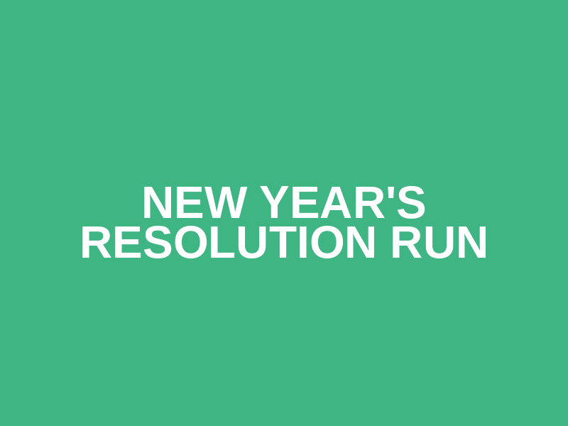 New Year's Resolution Run Logo