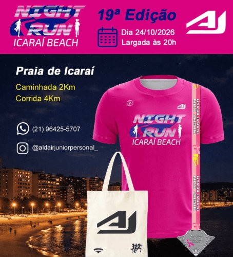 NIGHT RUN ICARAÍ BEACH - 19ª EDIÇÃO 2026 - NITERÓI RJ