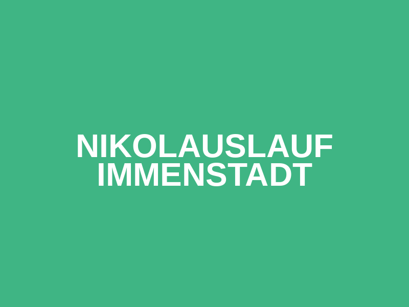 Nikolauslauf Immenstadt Logo