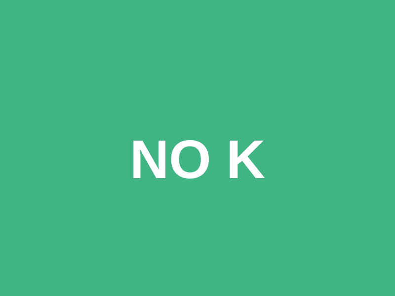 NO K Logo