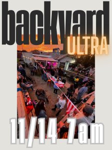 NO WAKE HASH HOUSE HARRIERS BACKYARD ULTRA Logo