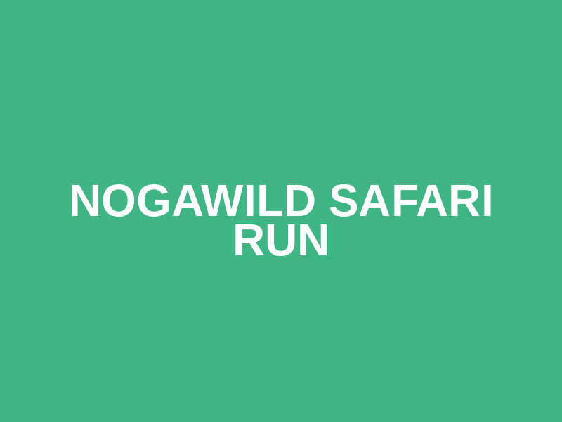 Nogawild Safari Run Logo