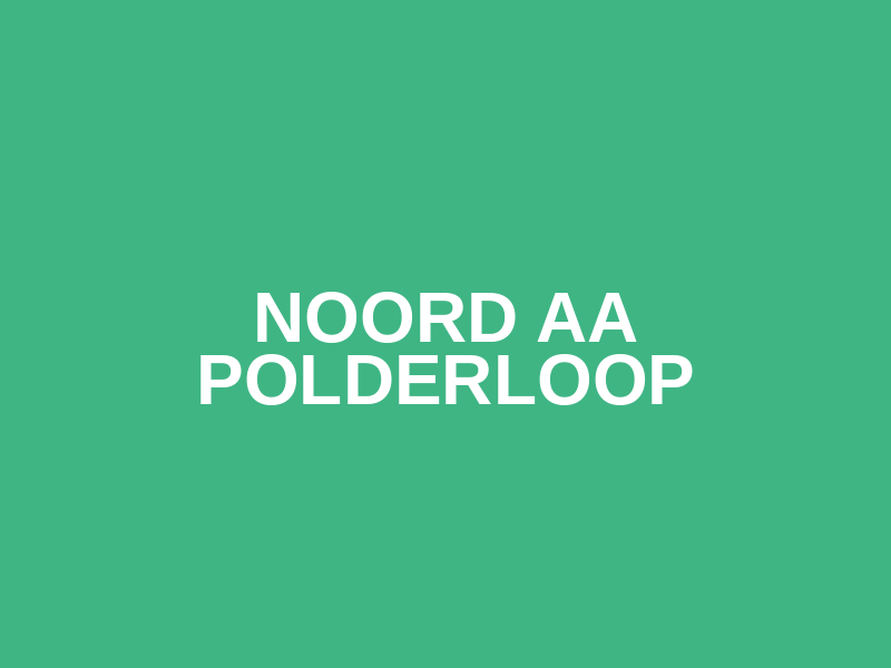 Noord AA Polderloop
