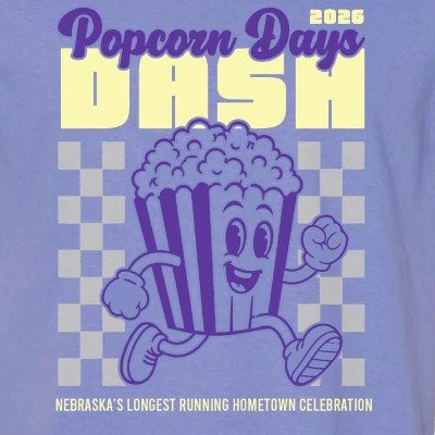 North Loup Popcorn Days Dash Logo