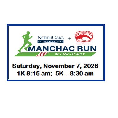 North Oaks & Middendorf's Manchac Run Logo