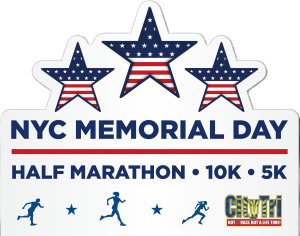 NYC Memorial Day Weekend Half Marathon, 10K, 5K Logo