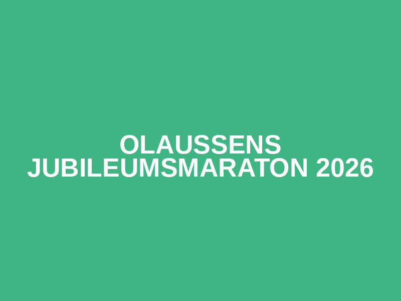 Olaussens Jubileumsmaraton 2026 Logo