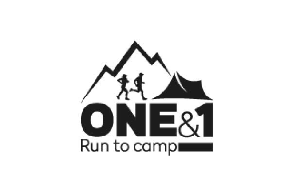 One & 1 Run to Camp Logo