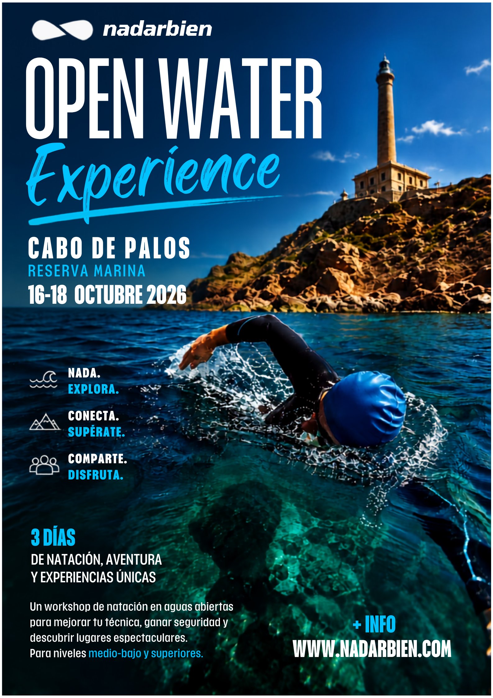 OPEN WATER Nadar Bien Logo