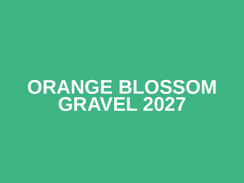 Orange Blossom Gravel 2027 Logo