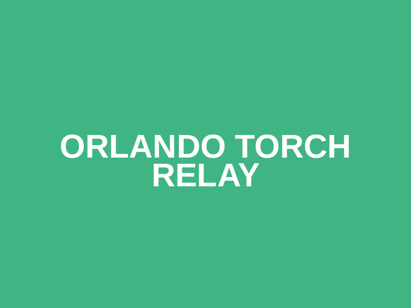 Orlando Torch Relay Logo
