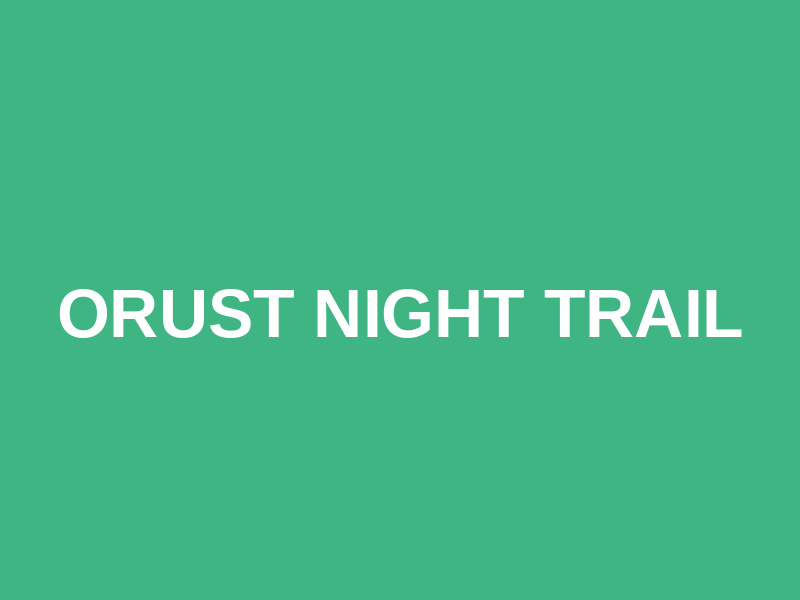 Orust Night Trail