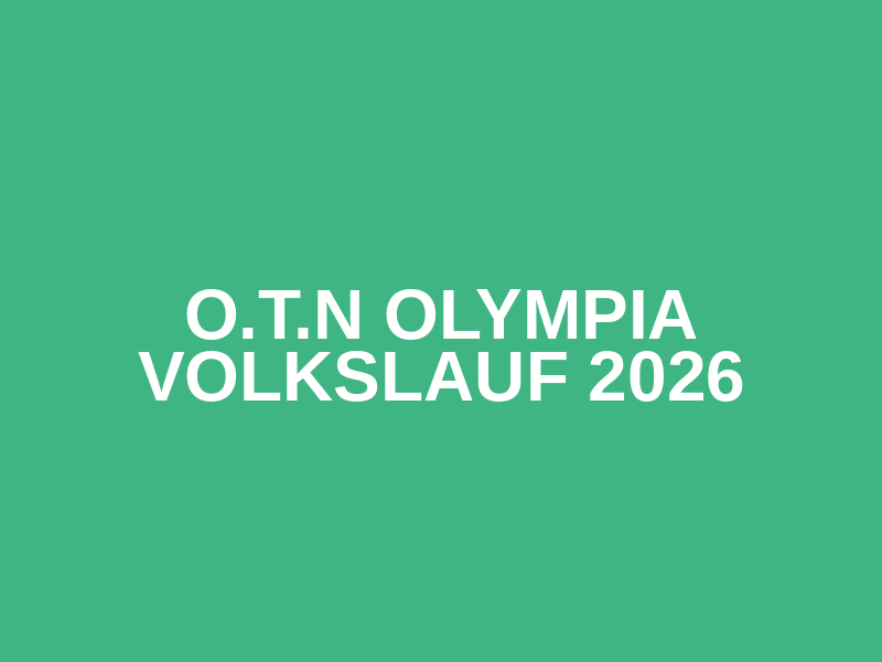 o.t.n Olympia Volkslauf 2026 Logo