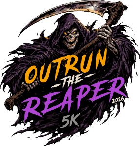 Outrun The Reaper (virtual 5K) Logo