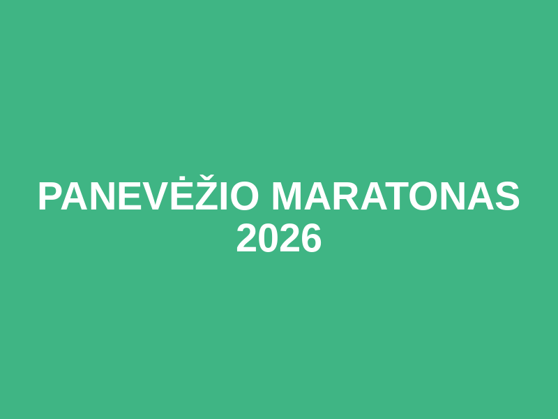 Panevėžio maratonas 2026 Logo