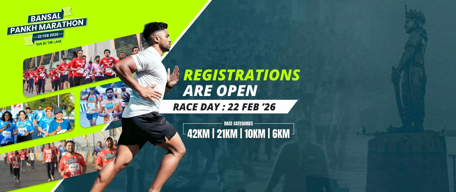 Pankh MP Marathon Logo