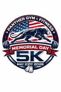 Panther Gym Memorial Day 5k Run/Walk Logo