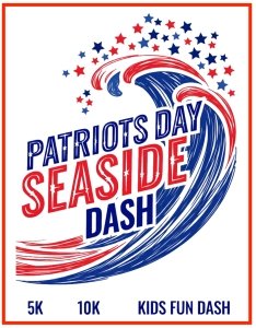 Patriots Day Seaside Dash 5K / 10K / Kid's Dash Logo
