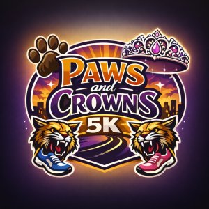 Paws and Crowns 5K Logo